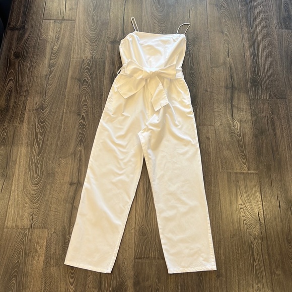 Zara Pants & Jumpsuits Zara White Jumpsuit Poshmark